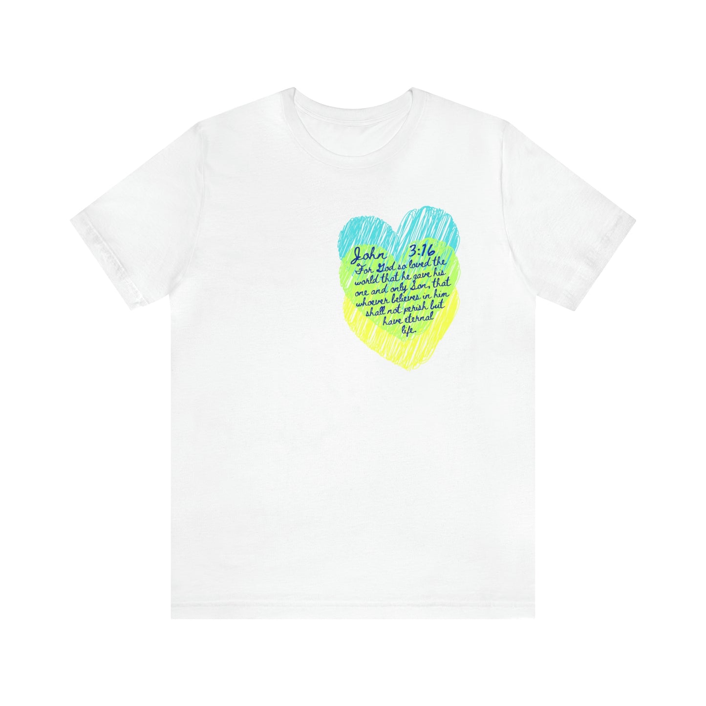 John 3:16 God So Loved the World Unisex Jersey Short Sleeve Tee