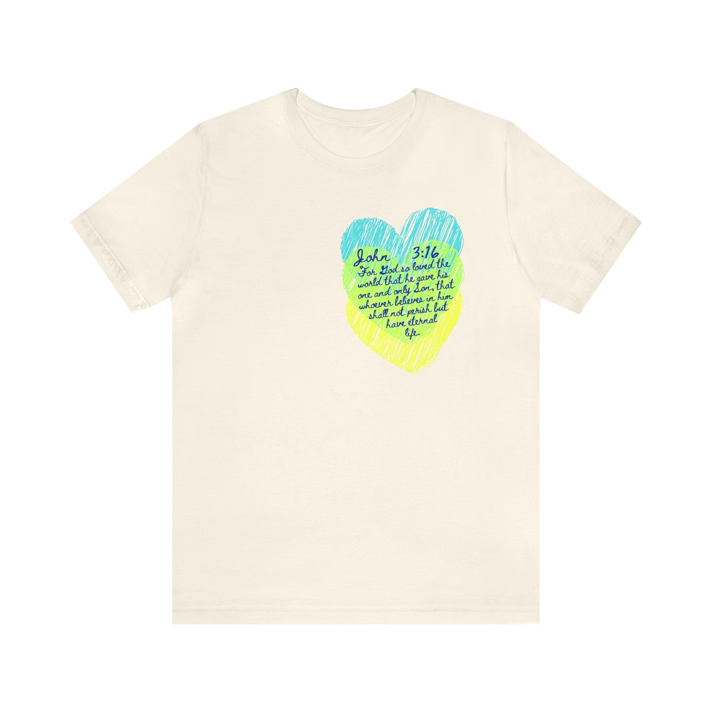 John 3:16 God So Loved the World Unisex Jersey Short Sleeve Tee