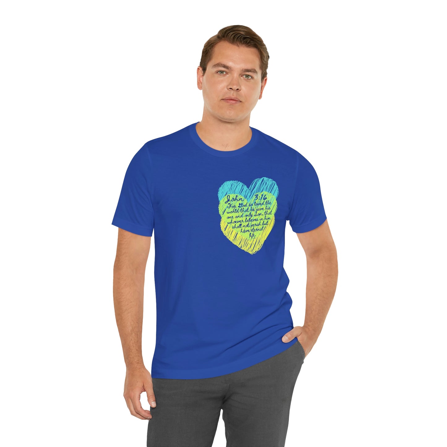 John 3:16 God So Loved the World Unisex Jersey Short Sleeve Tee