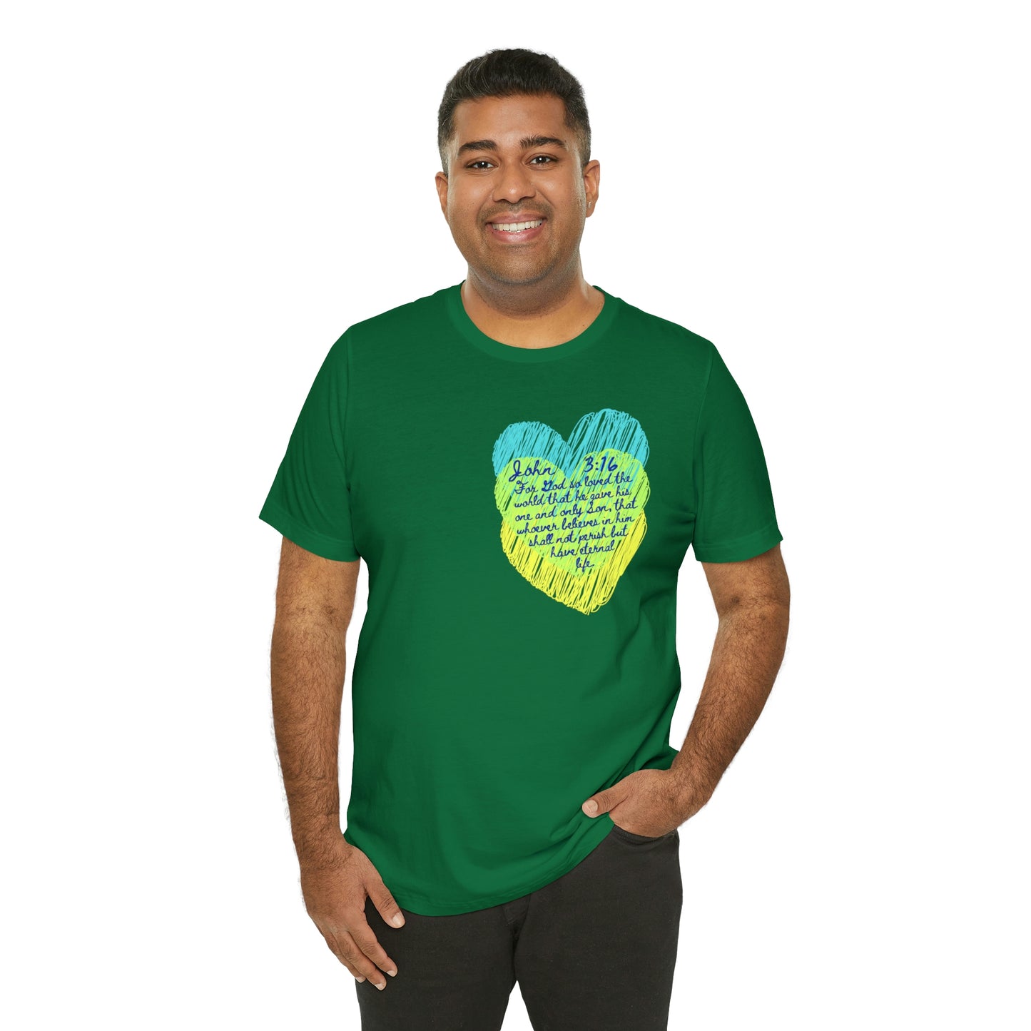John 3:16 God So Loved the World Unisex Jersey Short Sleeve Tee