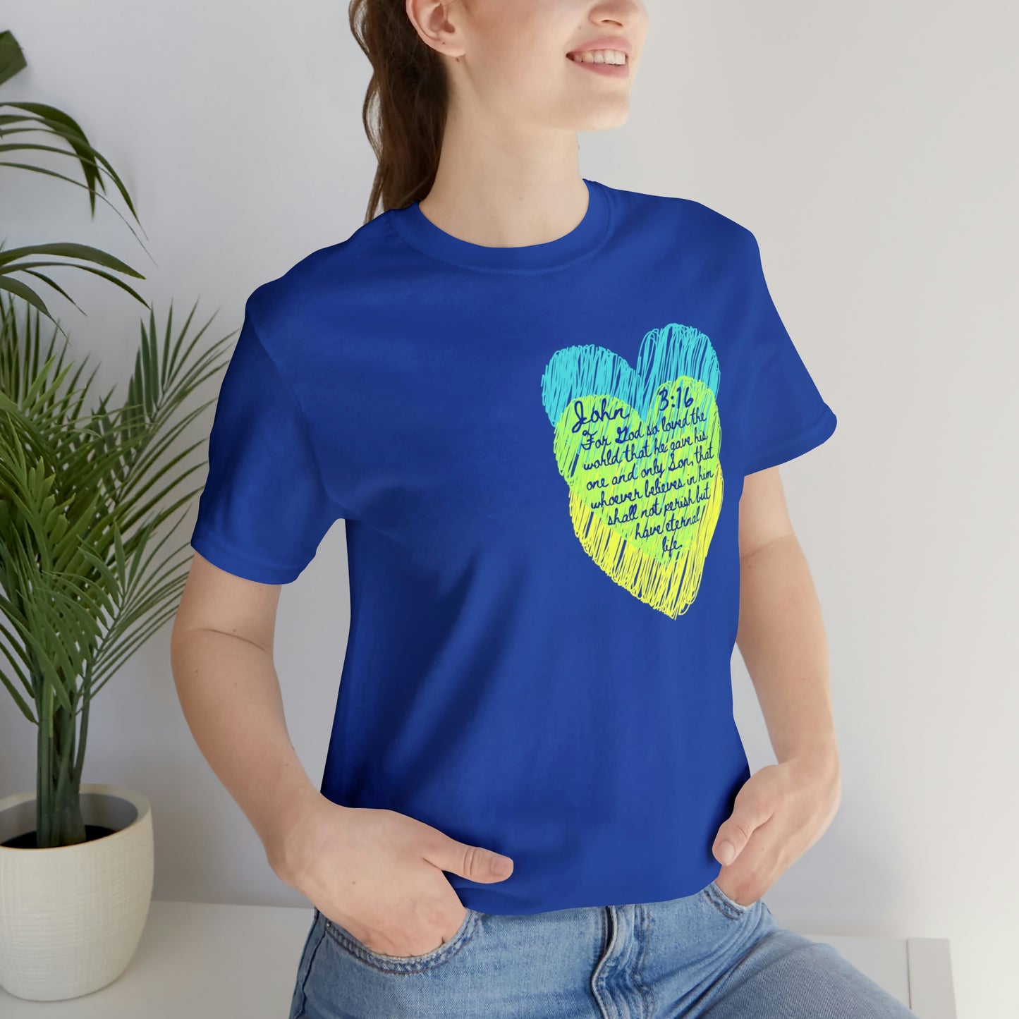 John 3:16 God So Loved the World Unisex Jersey Short Sleeve Tee