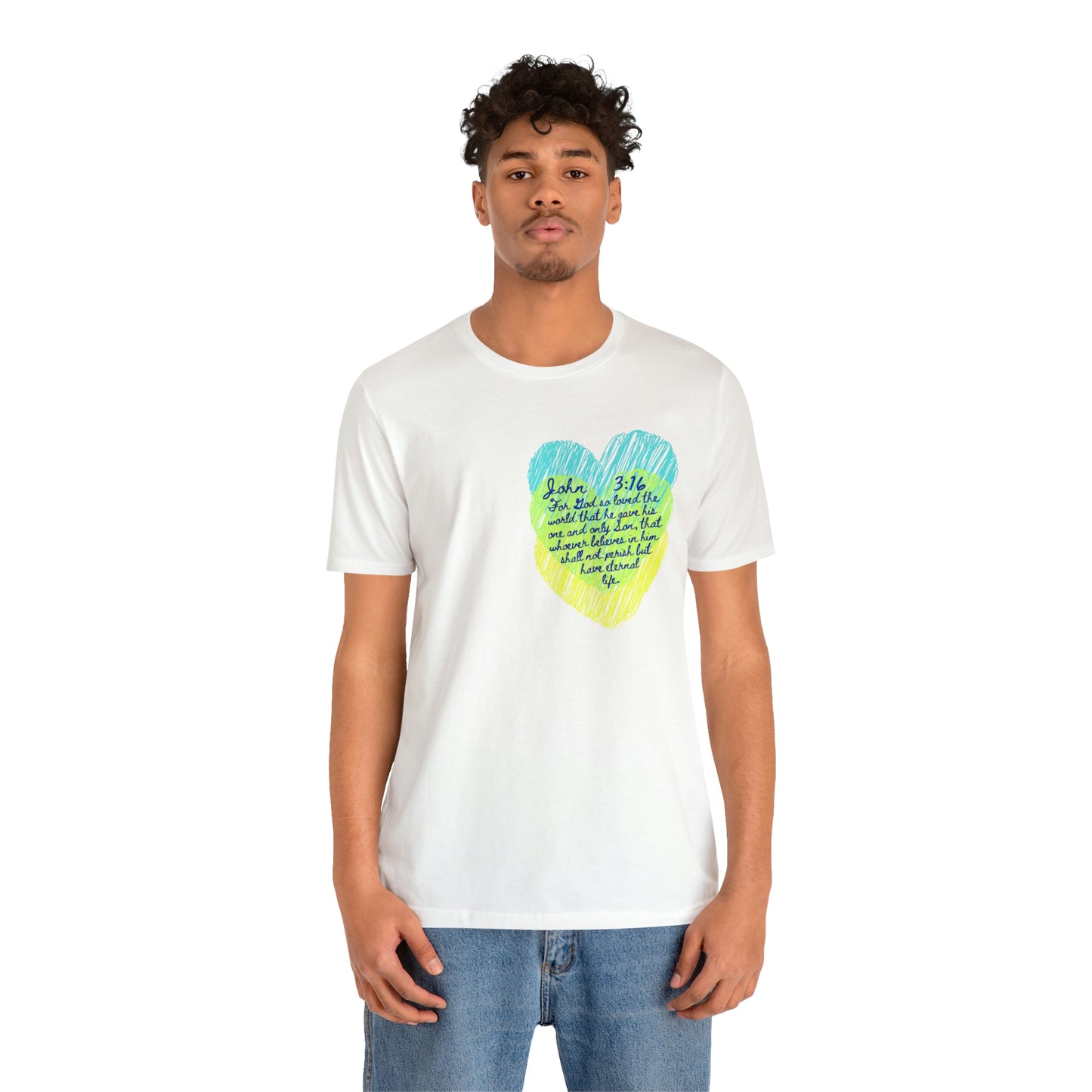John 3:16 God So Loved the World Unisex Jersey Short Sleeve Tee