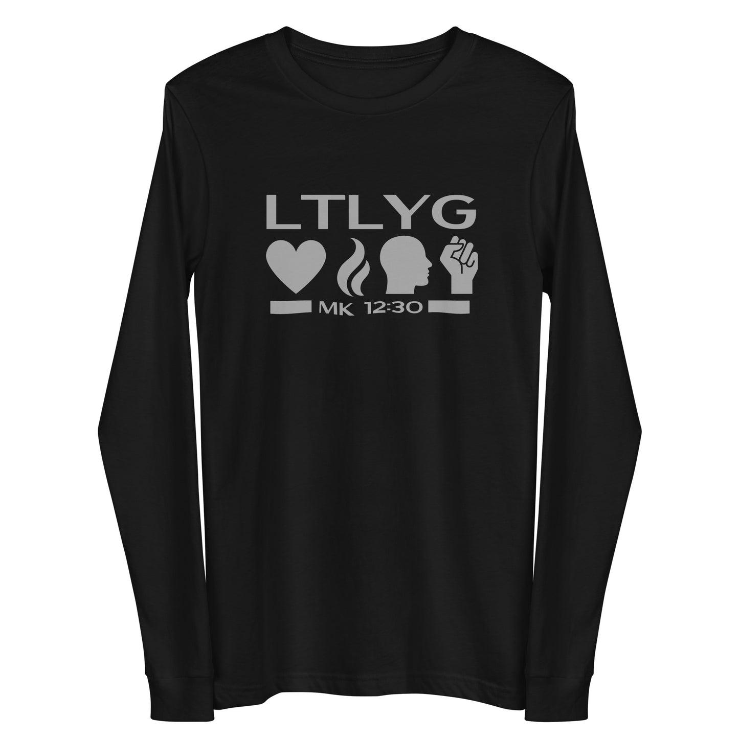 Mark 12:30 Love the Lord Your God Unisex Long Sleeve Tee