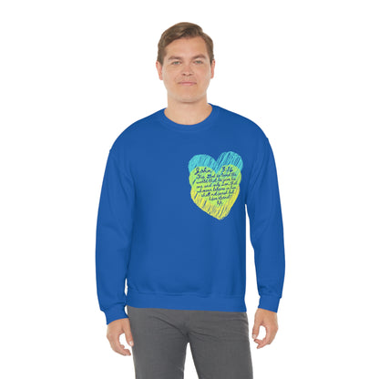 John 3:16 For Good So Loved the World Unisex Heavy Blend™ Crewneck Sweatshirt