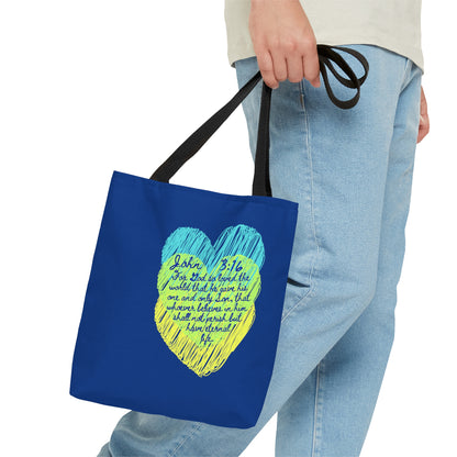 John 3:16 For God So Loved the World Tote Bag