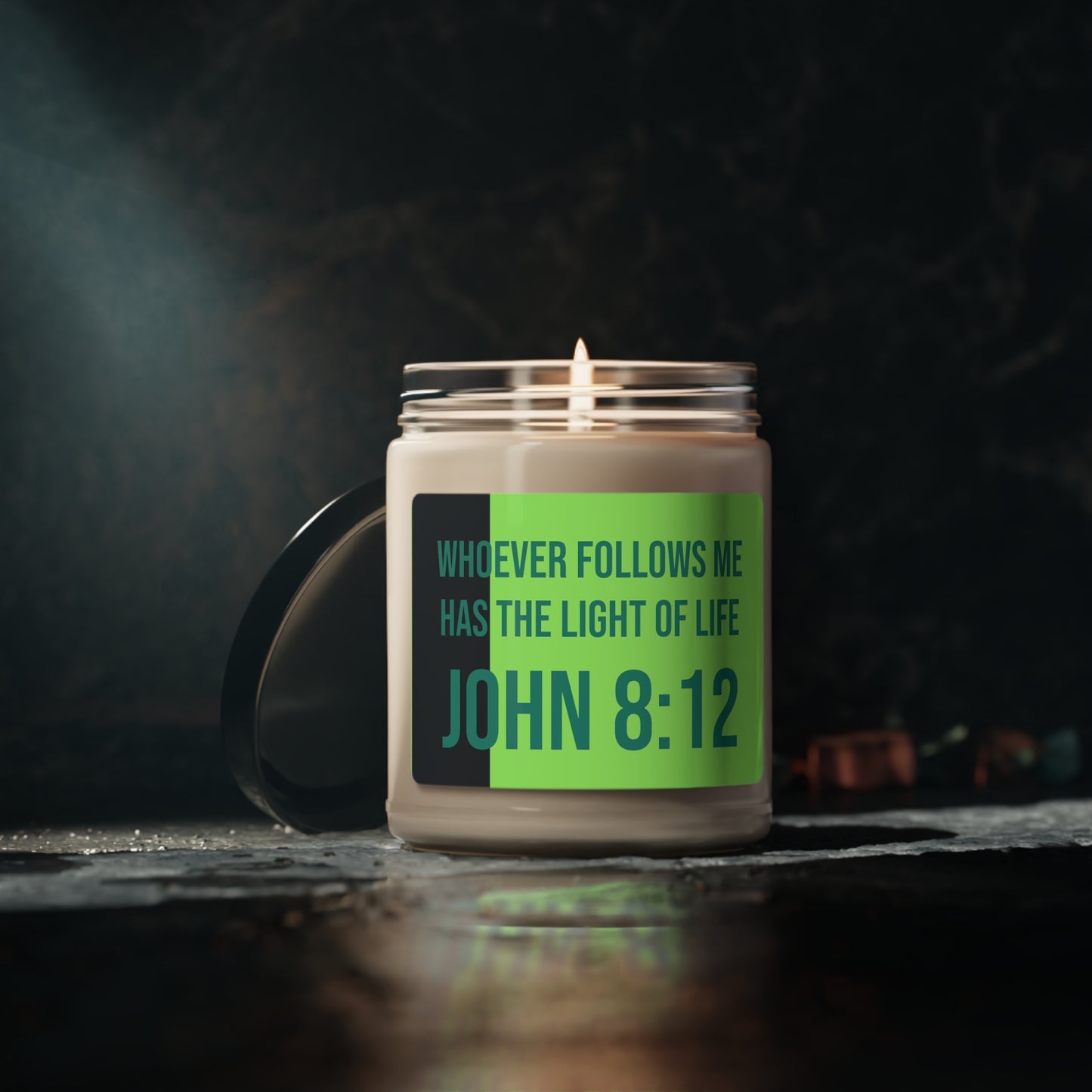 John 8:12 Jesus is the Light of the World Scented Soy Candle, 9oz