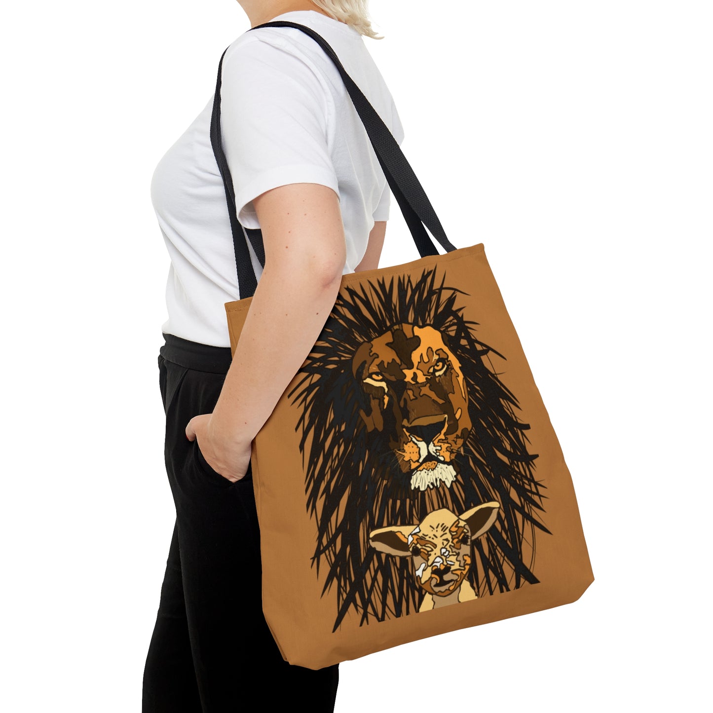 Isaiah 65:17-25 Lion and Lamb Tote Bag