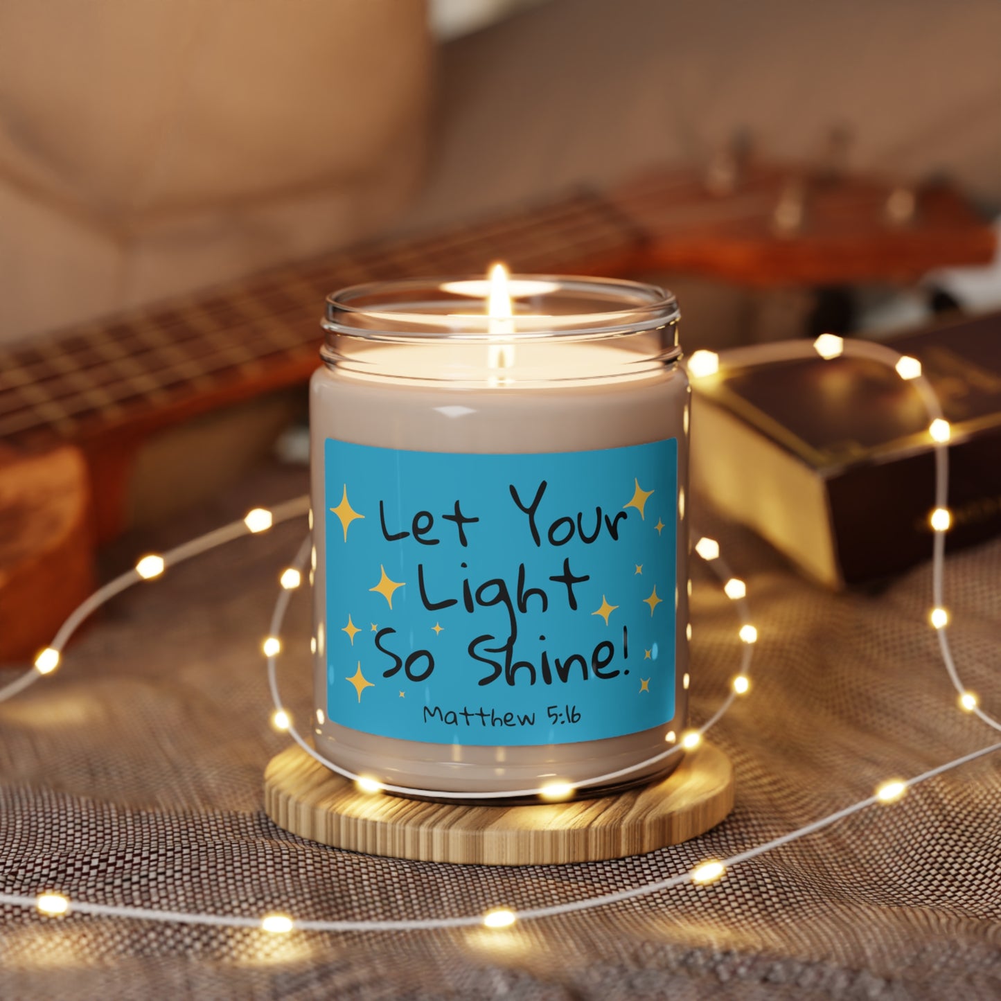 Matthew 5:16 Let Your Light So Shine Scented Soy Candle, 9oz