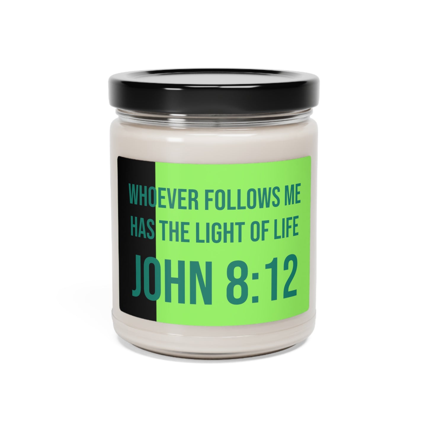 John 8:12 Jesus is the Light of the World Scented Soy Candle, 9oz