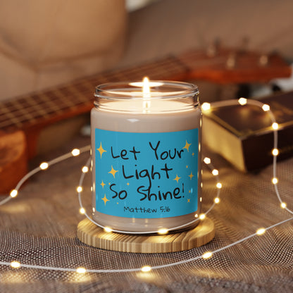 Matthew 5:16 Let Your Light So Shine Scented Soy Candle, 9oz