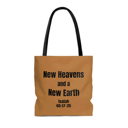 Isaiah 65:17-25 Lion and Lamb Tote Bag