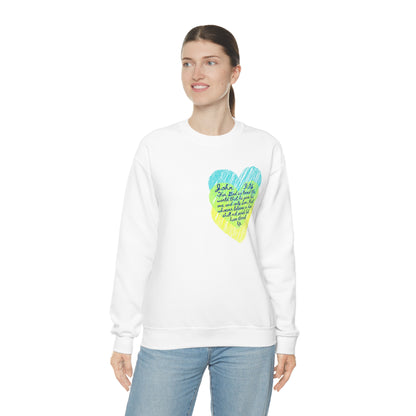 John 3:16 For Good So Loved the World Unisex Heavy Blend™ Crewneck Sweatshirt