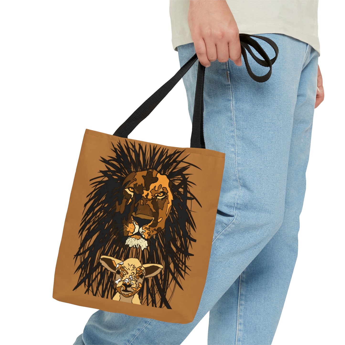 Isaiah 65:17-25 Lion and Lamb Tote Bag