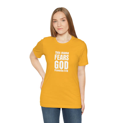 Proverbs 9:10 Fear of the Lord Unisex Jersey Short Sleeve Tee Gift for Her