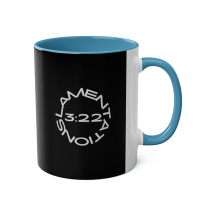 Lamentationa 3:22 - The Steadfast Love of the Lord - Two-Tone Coffee Mugs, 11oz