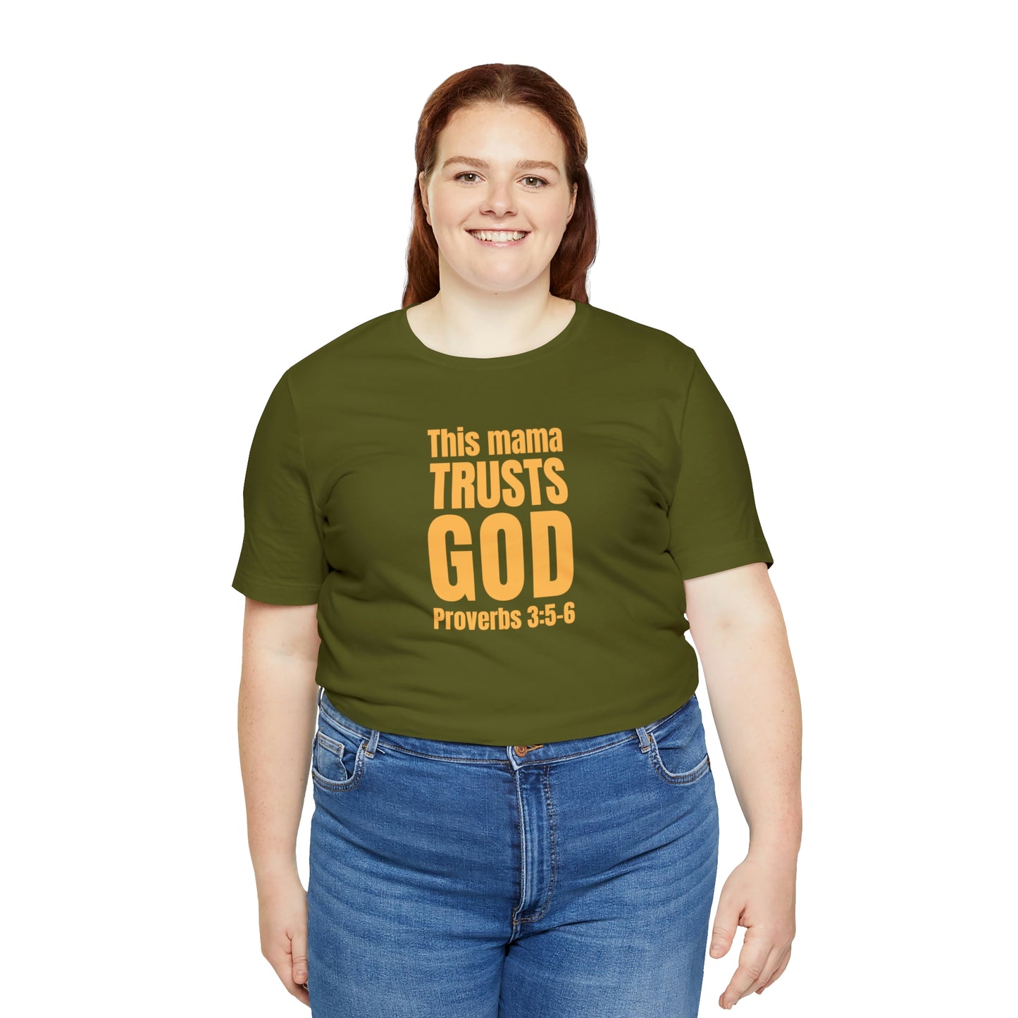 Proverbs 3:5-6 Trust the Lord with All Your Heart Unisex Jersey Short Sleeve Tee Gift for Mom