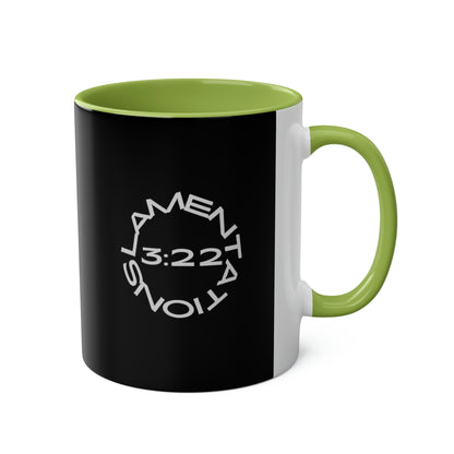 Lamentationa 3:22 - The Steadfast Love of the Lord - Two-Tone Coffee Mugs, 11oz