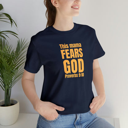 Proverbs 9:10 Fear of the Lord Unisex Jersey Short Sleeve Tee Gift for Her