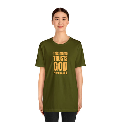 Proverbs 3:5-6 Trust the Lord with All Your Heart Unisex Jersey Short Sleeve Tee Gift for Mom