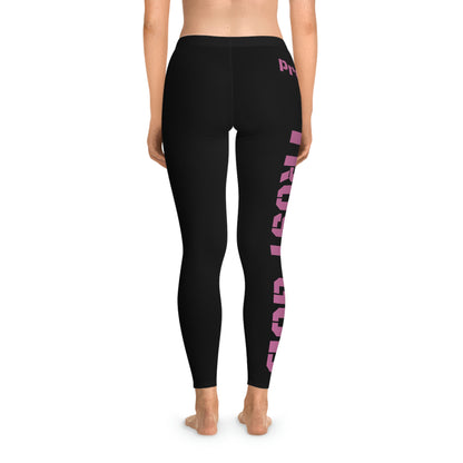 Proverbs 3:5 Trust God Stretchy Leggings (Pink)