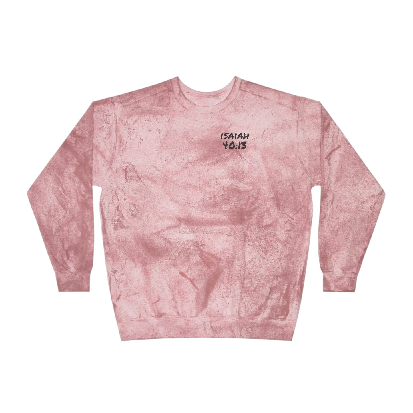 Isaiah 40:13 Wait on the Lord Unisex Color Blast Crewneck Sweatshirt