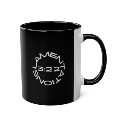 Lamentationa 3:22 - The Steadfast Love of the Lord - Two-Tone Coffee Mugs, 11oz