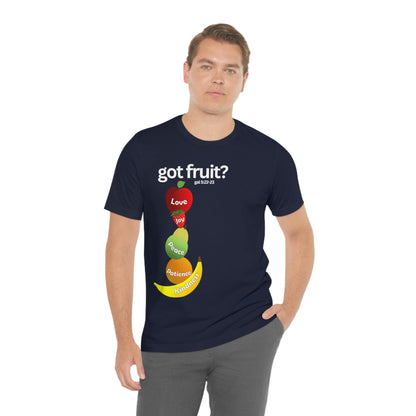 Galatians 5:22-23 Fruit of the Spirit Unisex Jersey Short Sleeve Tee