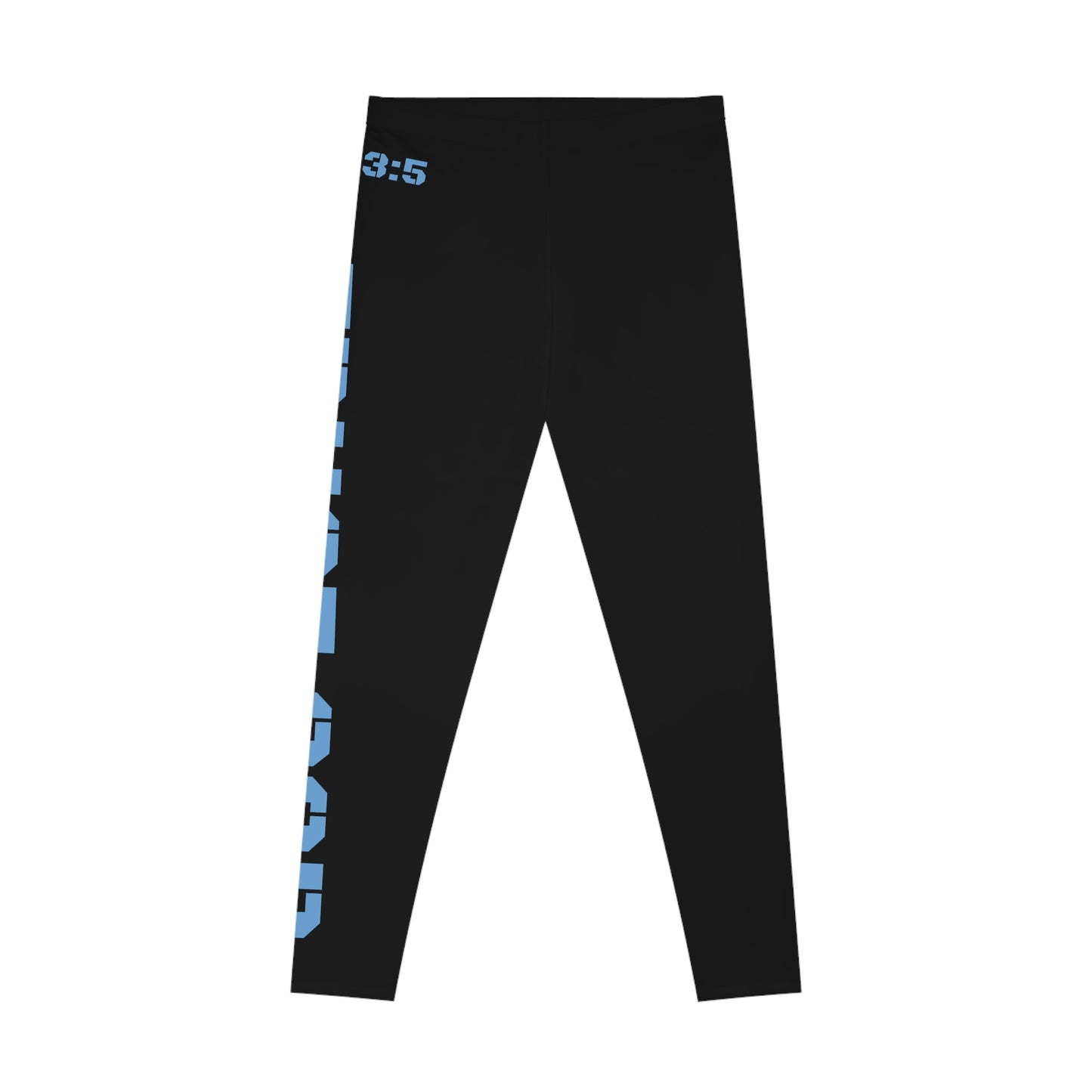 Proverbs 3:5 Trust God Stretchy Leggings (Blue)