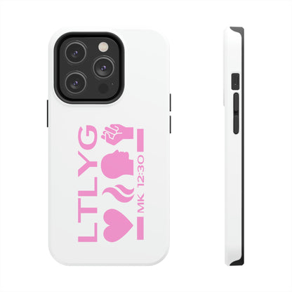 Mark 12:30 Love the Lord Your God Tough iPhone Cases nyCase-Mate