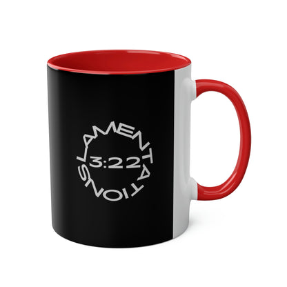 Lamentationa 3:22 - The Steadfast Love of the Lord - Two-Tone Coffee Mugs, 11oz