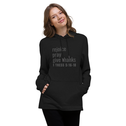 1Thessalonians 5:16-18 Rejoice Pray Give Thanks Unisex Lightweight Hoodie