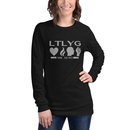 Mark 12:30 Love the Lord Your God Unisex Long Sleeve Tee