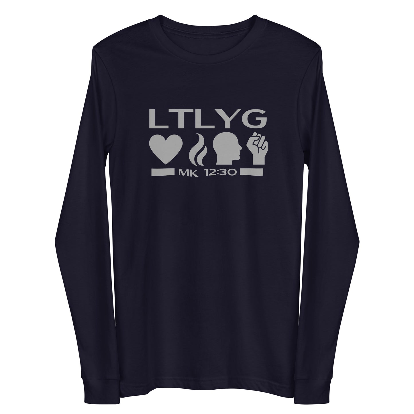 Mark 12:30 Love the Lord Your God Unisex Long Sleeve Tee