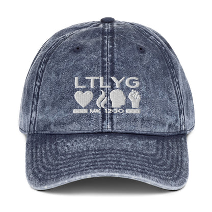 Mark 12:30 Love the Lord Your God Vintage Cotton Twill Cap